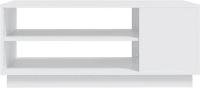 vidaXL Τραπεζάκι Σαλονιού Λευκό 102 x 55 x 43 εκ. από Μοριοσανίδα