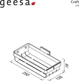 Geesa Craft 1514 Chrome - Σπογγοθήκη Μπουκαλοθήκη