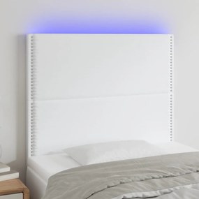 Κεφαλάρι Κρεβατιού LED Λευκό 100x5x118/128 εκ 3122369