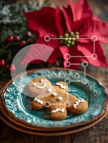 Intra Συλλεκτικό Ξύλινο Παζλ Plywood 4mm - Μπισκότο μελόψωμο με διακόσμηση Αλεξανδρινός Σε Ξύλινο Κουτί - Διαστάσεις: 10x10 cm – 25 κομμάτια