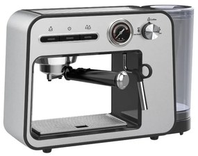 Μηχανή Espresso Oliver Voltz OV51171H, 1450W, 15 bar, 1L, Προθέρμανση φλιτζανιών, Αυτόματη απενεργοποίηση, Ανοξείδωτο