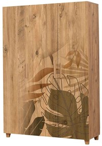 Ντουλάπα Τρίφυλλη Leva Hedera Forest 863SPH4234 120x48x189cm Multi Three Door