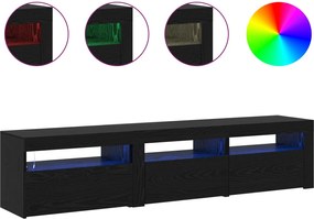 vidaXL Ντουλάπι TV 2 pcs Μαύρη Οξυά 180 x 35 x 40 εκ