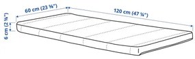 PELLEPLUTT στρώμα αφρού για κούνια 003.364.13
