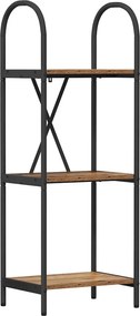 vidaXL Ράφι Βιβλίων 3 επιπέδων 40 x 30 x 109 εκ Επεξεργασμένο ξύλο