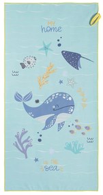 Παιδική Πετσέτα Θαλάσσης Microfiber (70x140) 2 Όψεων Nima Home Sea