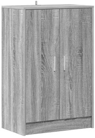 vidaXL Παπουτσοθήκη Γκρι Sonoma 60 x 35 x 92 εκ. Επεξεργασμένο Ξύλο