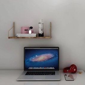 Wall Shelf Dekoratif Duvar Rafı Gold
Brown