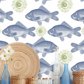 Ταπετσαρία Fish Blue WP20009 Blue MindTheGap 52x300cm