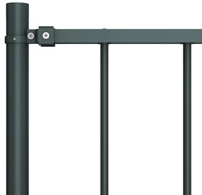 vidaXL Πάνελ Περίφραξης με Στύλους Ατσάλι με Ηλεκτροστατική Βαφή Ανθρακί 1,81x0,75 μ.