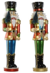 Χριστουγεννιάτικο Στολίδι Home ESPRIT Πολύχρωμο Καρυοθραύστης 23 x 20 x 70 cm (x2)