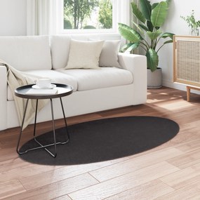 vidaXL Χαλί "HUARTE" Ανθρακί 80x150 εκ. Ωοειδές