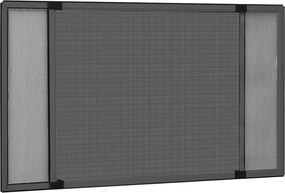 vidaXL Σήτα Παραθύρου Επεκτεινόμενη Ανθρακί (75-143)x50 εκ.