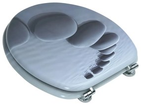 vidaXL Κάλυμμα Λεκάνης με Σχέδιο Πέτρες από MDF