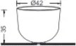 Fossil Bucket Marble MR42 Grey Ø42 - Επιτραπεζιος Μαρμαρινος Νιπτηρας