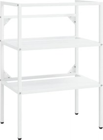 vidaXL Έπιπλο Μπάνιου Λευκό 59 x 38 x 83 εκ. Σιδερένιο