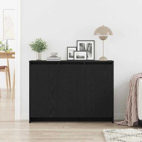 vidaXL Πλαϊνό γραφείο Μαύρο 102 x 33 x 75 εκ. Επεξεργασμένο ξύλο