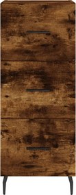vidaXL Ντουλάπι Καπνιστή δρυς 34,5x34x180 εκ. από Επεξεργασμένο Ξύλο