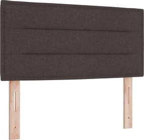 vidaXL Κεφαλάρι Σκούρο Καφέ 80 cm ύφασμα