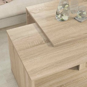 vidaXL Σετ Τραπεζιού Για Καφέ 2 pcs Δρύς Sonoma Επεξεργασμένο ξύλο