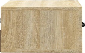 vidaXL Κομοδίνα Επιτοίχια Sonoma Δρυς 35 x 35 x 20 εκ.