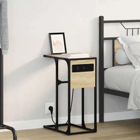 vidaXL Κομοδίνο Sonoma Δρυς 41.5 x 26 x 60.5 εκ Επεξεργασμένο ξύλο