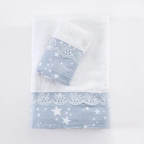 Βρεφικές Πετσέτες (Σετ 2τμχ) Rythmos Baby Estella Grey 500gsm