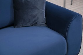 Corner Sofa-Bed Image Corner Left ( Chl-3R ) - Navy Blue Navy Blue