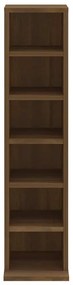vidaXL Έπιπλο για CD Καφέ Δρυς 21 x 20 x 88 εκ. από Επεξεργασμένο Ξύλο