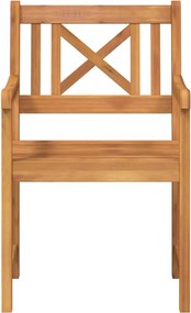 vidaXL Εξωτερικός πάγκος 8 pcs Φυσικό 56 x 55,5 x 90 εκ.