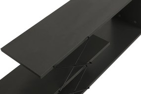 Έπιπλο Τηλεόρασης - Zigzag - Χρώμα Ανθρακί - 120x30x40εκ