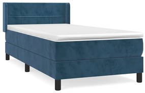 ΚΡΕΒΑΤΙ BOXSPRING ΜΕ ΣΤΡΩΜΑ ΣΚΟΥΡΟ ΜΠΛΕ 100X200 ΕΚ. ΒΕΛΟΥΔΙΝΟ 3130947