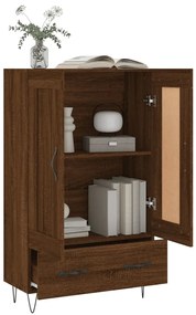 vidaXL Ντουλάπα Καφέ Δρυς 69,5 x 31 x 115 εκ. από Επεξεργασμένο Ξύλο
