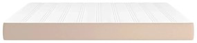 vidaXL Στρώμα με Pocket Springs Καπουτσίνο 180x200x20 εκ. Συνθ. Δέρμα