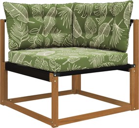 vidaXL Μαξιλάρι Καναπέ Εξωτερικού Χώρου 3 pcs Σχέδιο Φύλλου