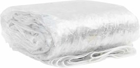 vidaXL Σαφής μουσαμάς με οπές 1x4 m PVC