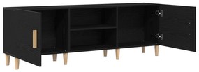 vidaXL Βάση τηλεόρασης - Μαύρη Δρυς, 150x30x50 εκ, Κατασκευασμένο από Επεξεργασμένο Ξύλο