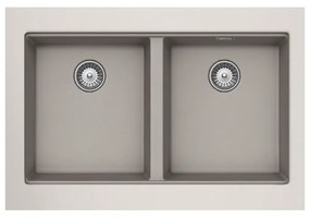 Schock Cristalite Manhattan 30290U Concrete Beton Υποκαθήμενος Νεροχύτης 75x45,6cm