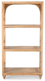 Βιβλιοθήκη Novel Inart μασίφ ξύλο ακακίας 66x35.5x127εκ 66x35.5x127 εκ.