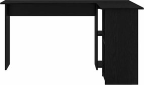 vidaXL Γραφείο Μαύρη Οξυά 142 x 102 x 73 εκ Επεξεργασμένο Ξύλο
