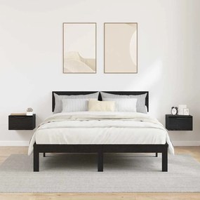 vidaXL Κομοδίνο 2 pcs Μαύρη δρυς 34 x 30 x 20 εκ Επεξεργασμένο ξύλο