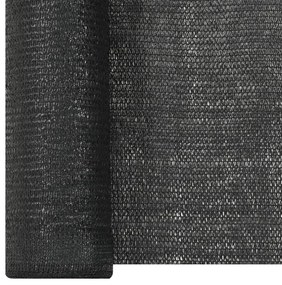 vidaXL Δίχτυ Σκίασης Μαύρο 3,6 x 50 μ. από HDPE 195 γρ./μ²