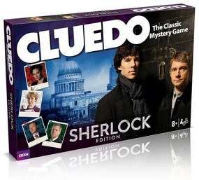 Επιτραπέζιο Παιχνίδι Cluedo - Sherlock Edition Board Game 019514 (Αγγλική Γλώσσα) Για 2-6 Παίκτες 8 Ετών+ Multicolor Winning Moves