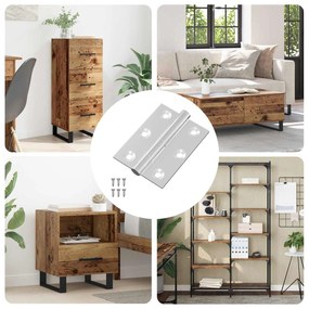 vidaXL Άξονας 12 pcs Ασημί 50 x 38 x 1,3 χλστ Ατσάλι