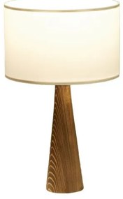 Επιτραπέζιο φωτιστικό Kalito ivory-καφέ Φ24x45εκ 202-000112 Pakoworld-202-000112-Καφέ 202-000112