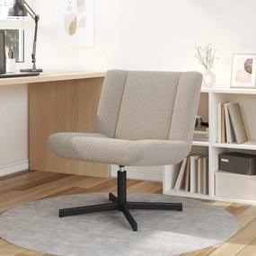 vidaXL Περιστρεφόμενη καρέκλα Ανοιχτό γκρι 63 x 75 x 76 εκ ύφασμα