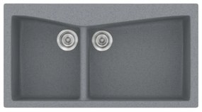 Sanitec Classic 326 Metallic Silver Ένθετος Νεροχύτης