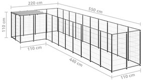 ΣΠΙΤΑΚΙ ΣΚΥΛΟΥ ΜΑΥΡΟ 7,26 Μ² ΑΤΣΑΛΙΝΟ 3082237