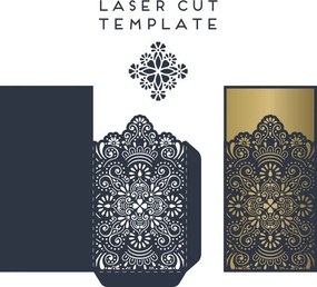 Intra απο ξύλο plywood 3mm-4mm πάχος - Πρότυπο κάρτας προσκλητηρίων με δαντέλα Δίασταση 30x30 cm Intraeaxys-eo20jwl7