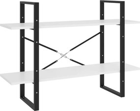 vidaXL Βιβλιοθήκη με 5 Ράφια Λευκή 100 x 30 x 175 εκ. από Επεξ. Ξύλο